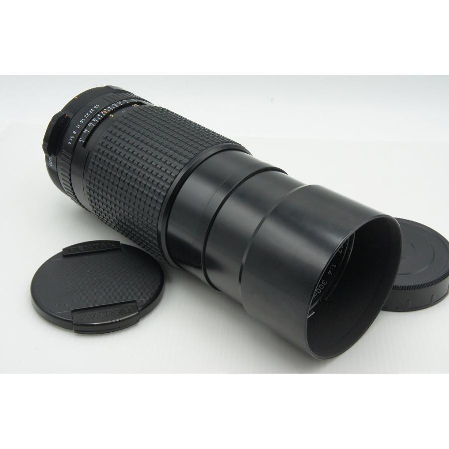ペンタックス 良品 smc PENTAX 67 300mm F4 MF 中判レンズ 内蔵フード