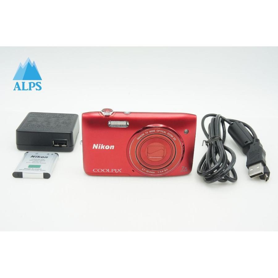 ニコン（Nikon） 良品 COOLPIX S3400 コンパクトデジタルカメラ レッド