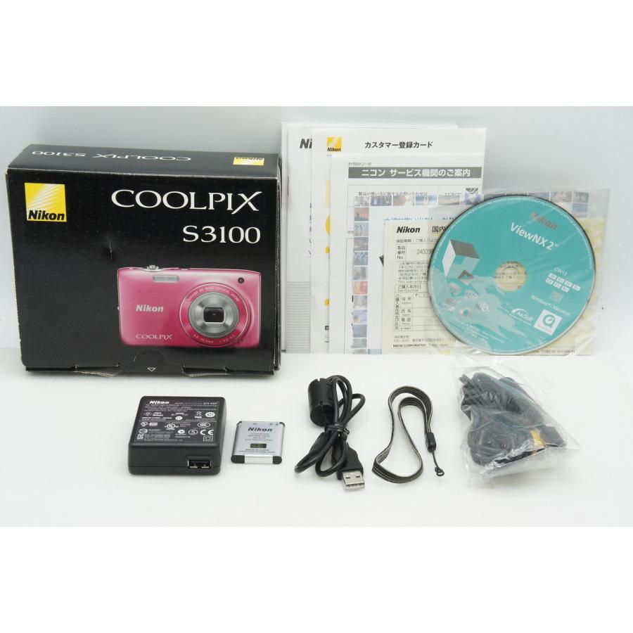 ニコン（Nikon） COOLPIX S3100 コンパクトデジタルカメラ フレッシュ