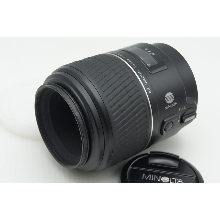 MINOLTA ミノルタ AF 100mm F2.8 D MACRO SONY ソニー αマウント 単焦点レンズ フード付 260220j【アルプスカメラ】