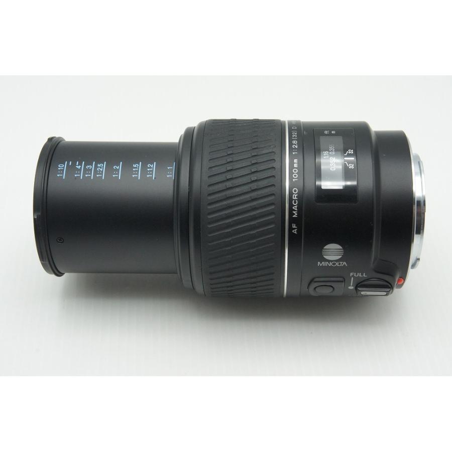 MINOLTA ミノルタ AF 100mm F2.8 D MACRO SONY ソニー αマウント 単焦点レンズ フード付 260220j【アルプスカメラ】