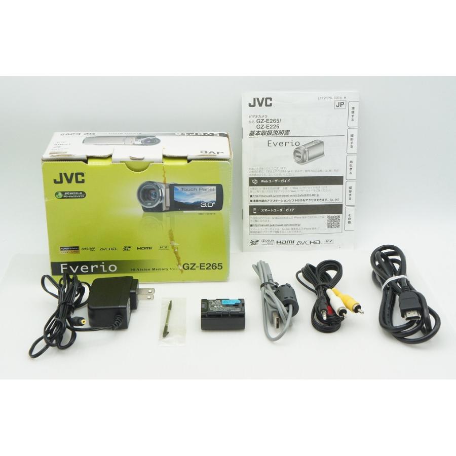 ケンウッド 良品 JVC Everio GZ-E265 デジタルビデオカメラ レッド 元