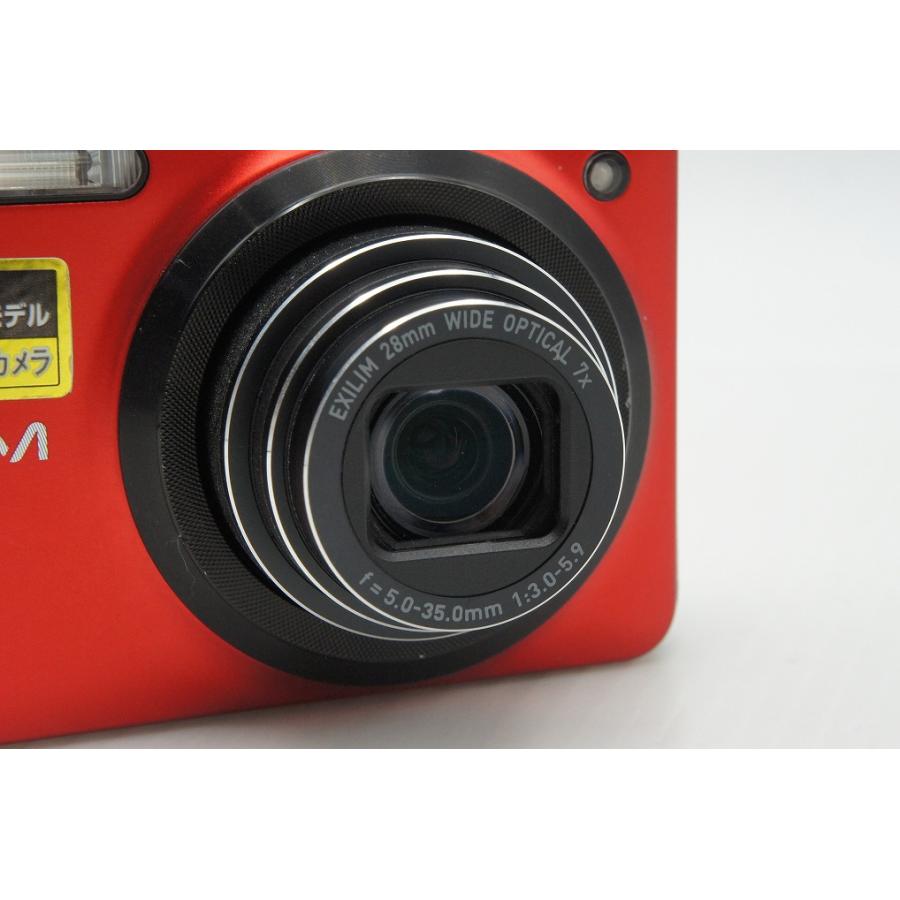 【美品】CASIO EXILIM EX-FC200S レッド 本体 CASIO（カシオ） EXILIM EX-FC200S コンパクトデジタルカメラ レッド