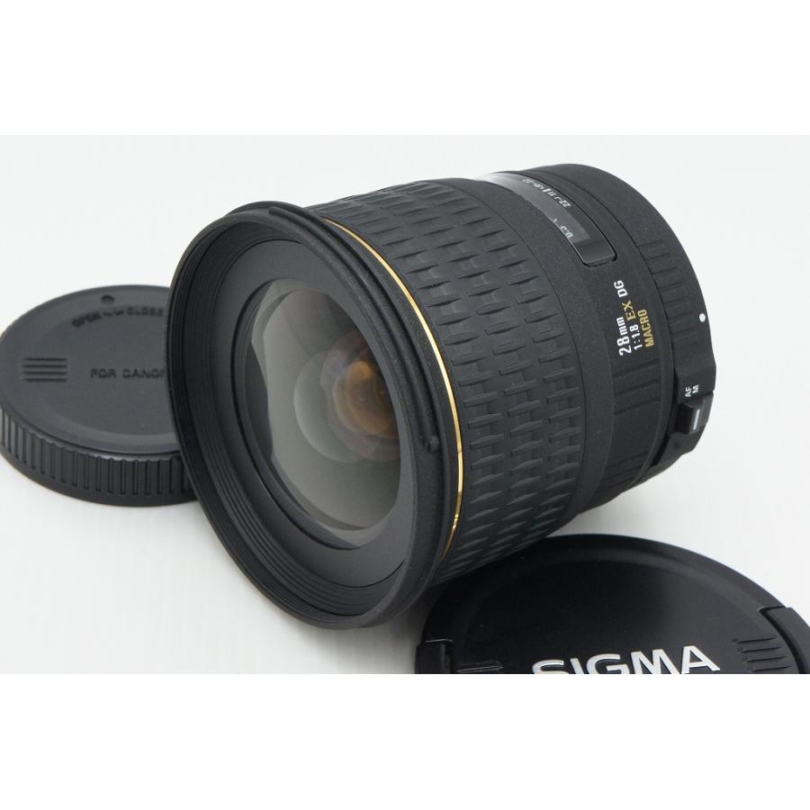 シグマ（SIGMA） 美品 28mm F1.8 EX DG ASPHERICAL MACRO Canon 