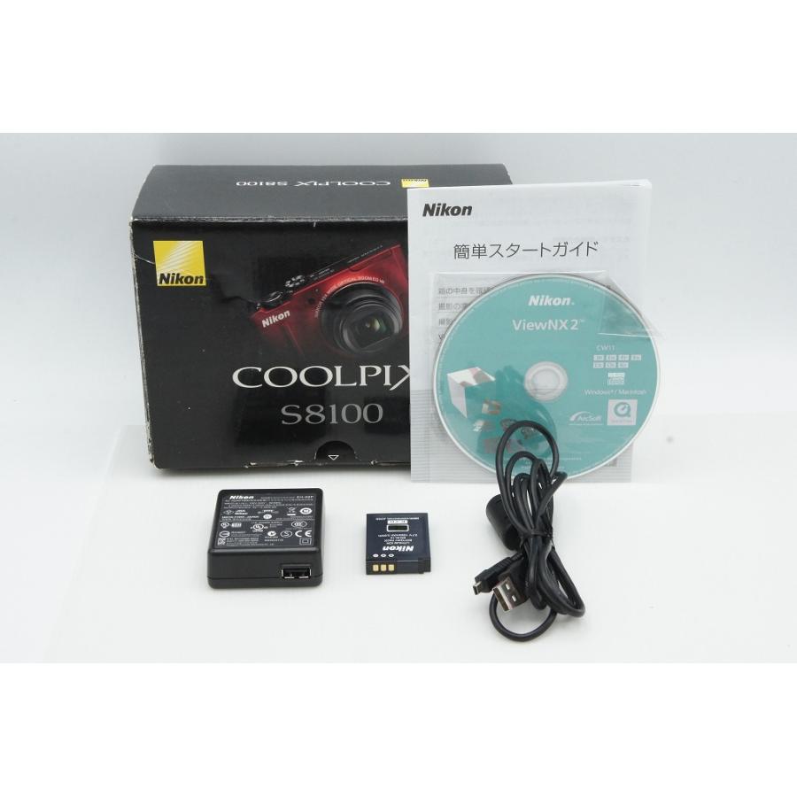 ニコン（Nikon） COOLPIX S8100 コンパクトデジタルカメラ レッド 元箱