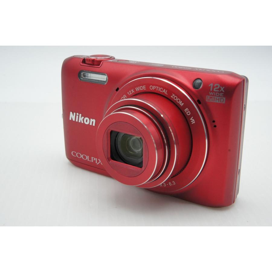 NIKON COOLPIX S6800 コンパクトデジタルカメラ レッド NIKON COOLPIX