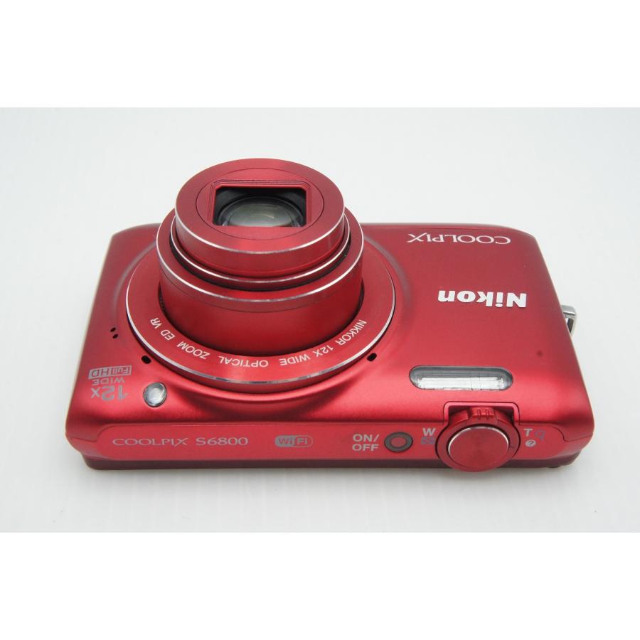 NIKON COOLPIX S6800 コンパクトデジタルカメラ レッド Nikon デジカメ