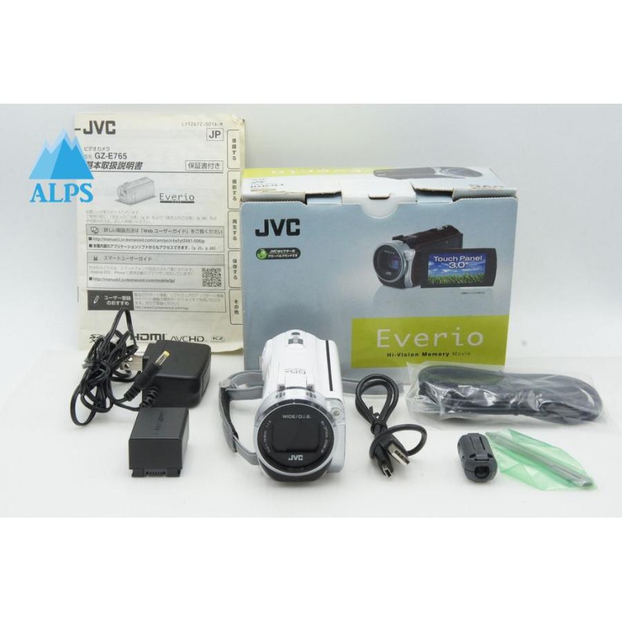 ケンウッド 美品 JVC Everio GZ-E765 デジタルビデオカメラ ホワイト 
