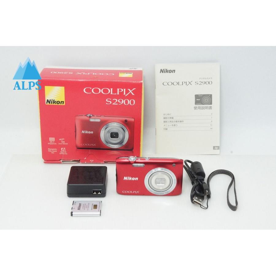 ニコン（Nikon） COOLPIX S2900 コンパクトデジタルカメラ レッド 元箱
