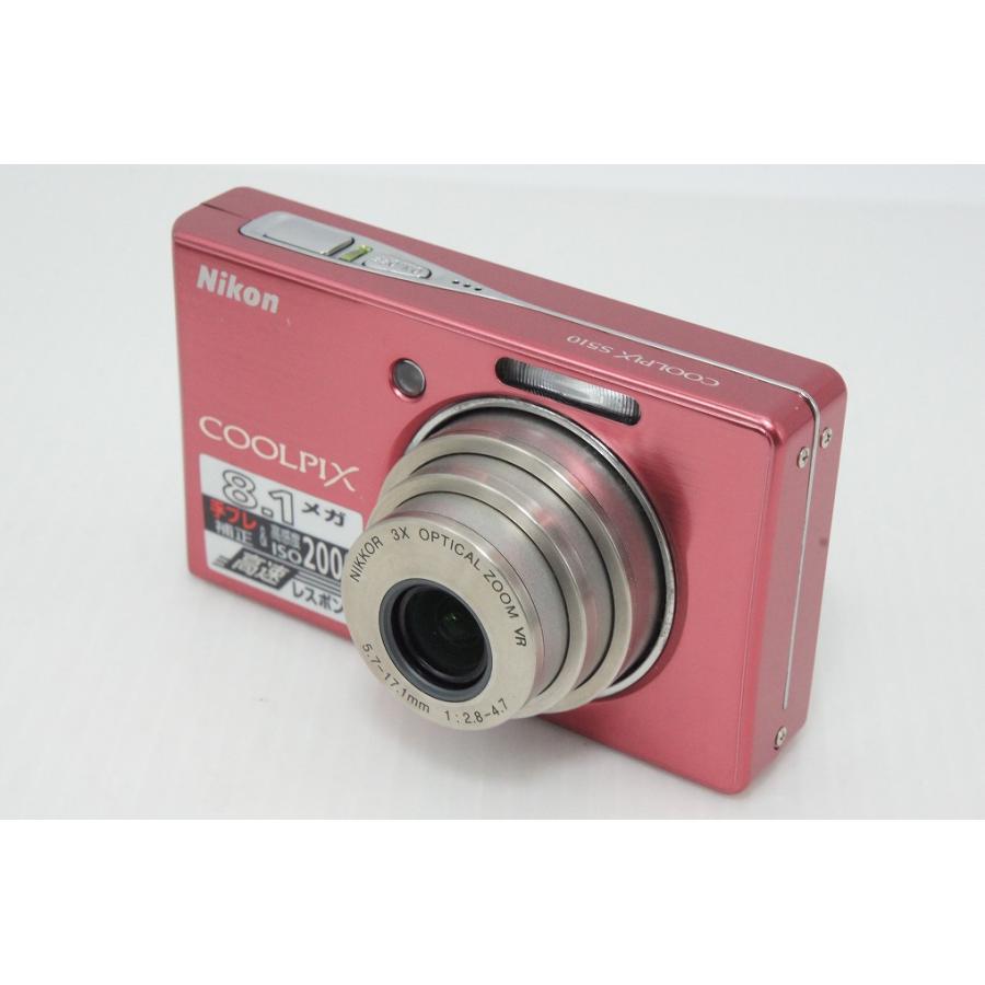 Nikon COOLPIX S510 デジタルカメラ ラズベリーレッド ニコン（Nikon） 美品 COOLPIX S510 コンパクトデジタルカメラ