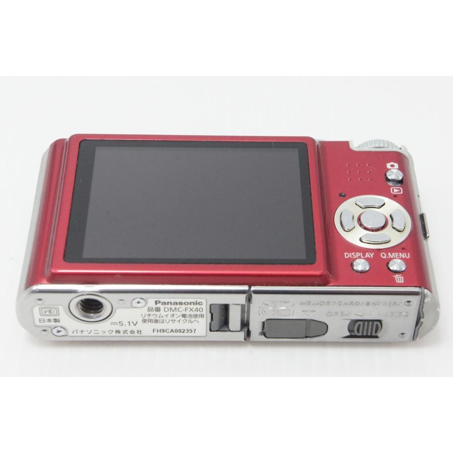 カメラ Panasonic LUMIX DMC-FX40 レッド デジタルカメラ