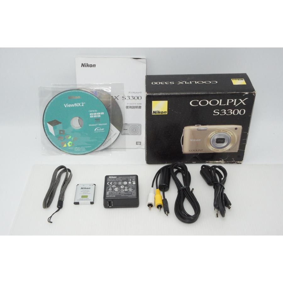 Nikon ニコン デジカメ COOLPIX S3300 箱付き ニコン（Nikon） 美品 COOLPIX S3300 コンパクトデジタルカメラ