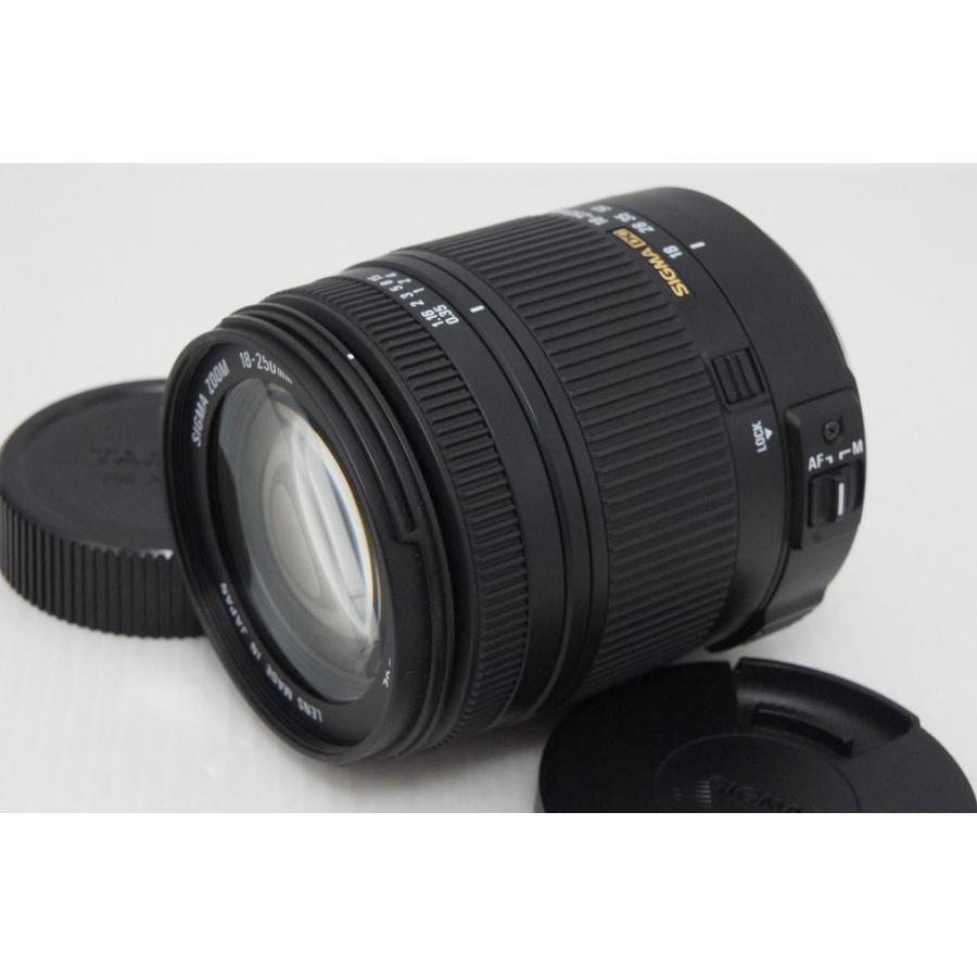良品 SIGMA シグマ 18-250mm F3.5-6.3 DC MACRO HSM PENTAX ペンタックス Kマウント ズームレンズ フード付 260428aq【アルプスカメラ】_1