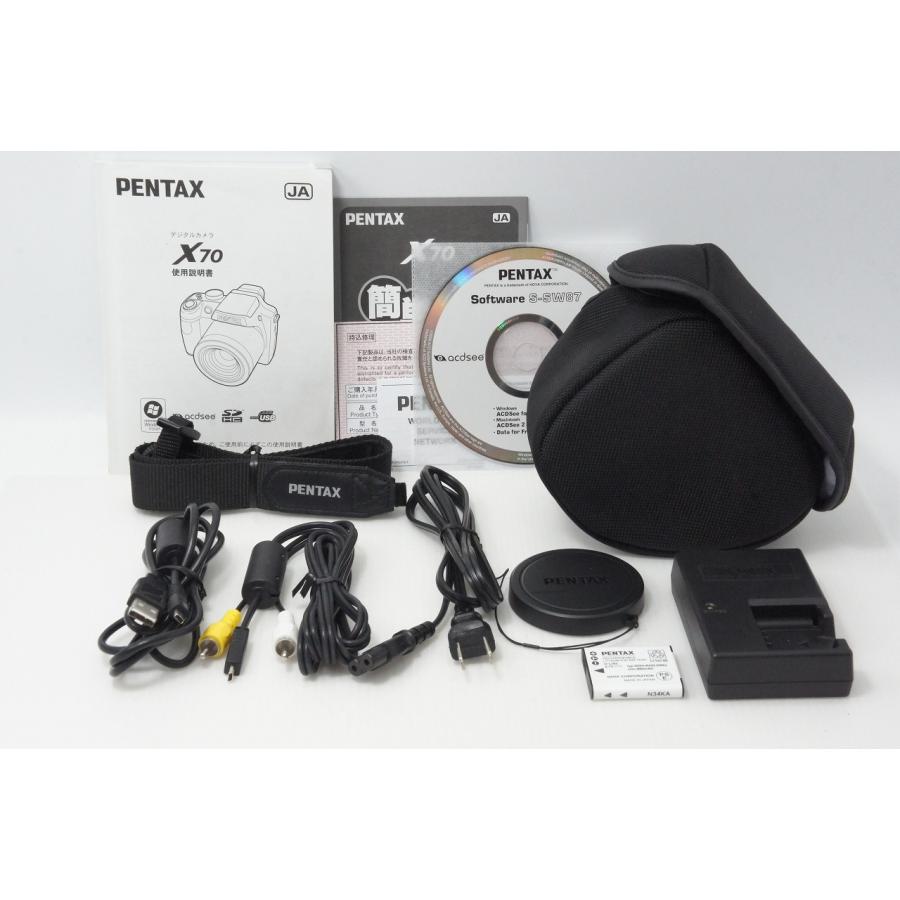 ペンタックス 美品 PENTAX X70 デジタルカメラ ケース付 260508v