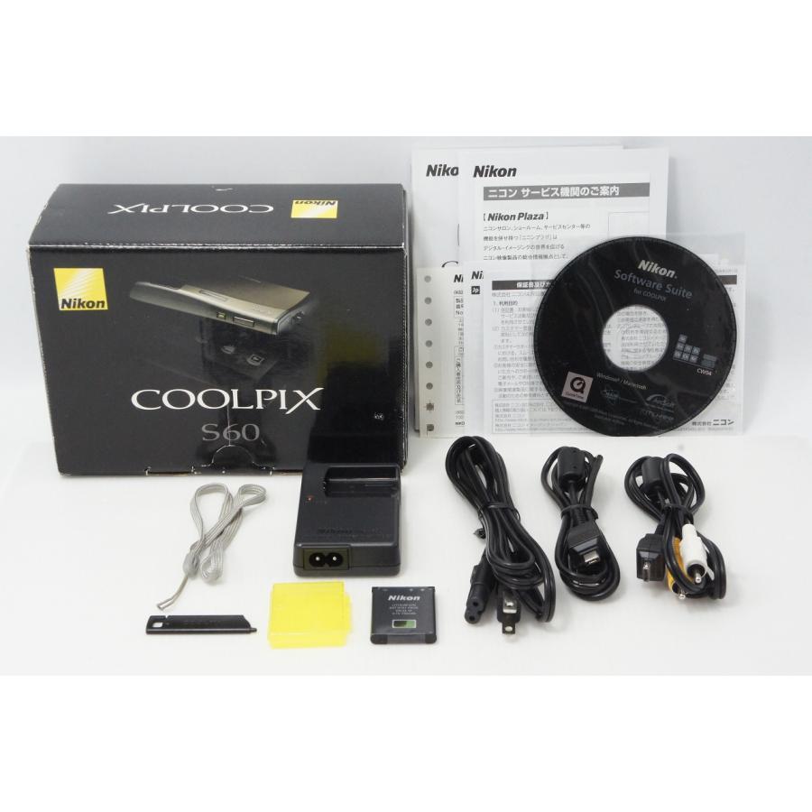 【箱付き】 Nikon ニコン COOLPIX S60 コンパクトデジタルカメラ ニコン（Nikon） 美品 COOLPIX S60 コンパクトデジタルカメラ リッチ