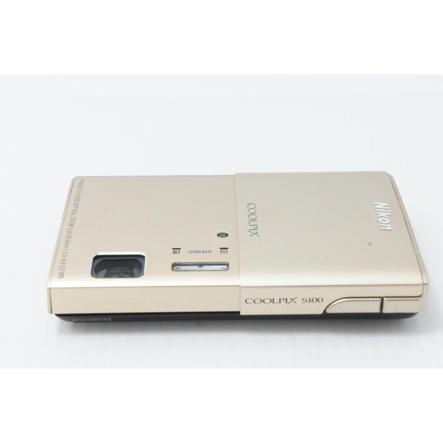 ニコン（Nikon） 美品 COOLPIX S100 シャイニーゴールド 元箱付
