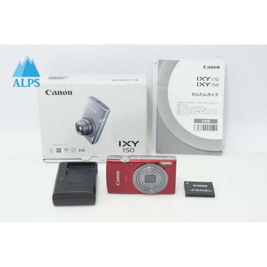 キヤノン（Canon） 良品 IXY 150 コンパクトデジタルカメラ レッド 元 
