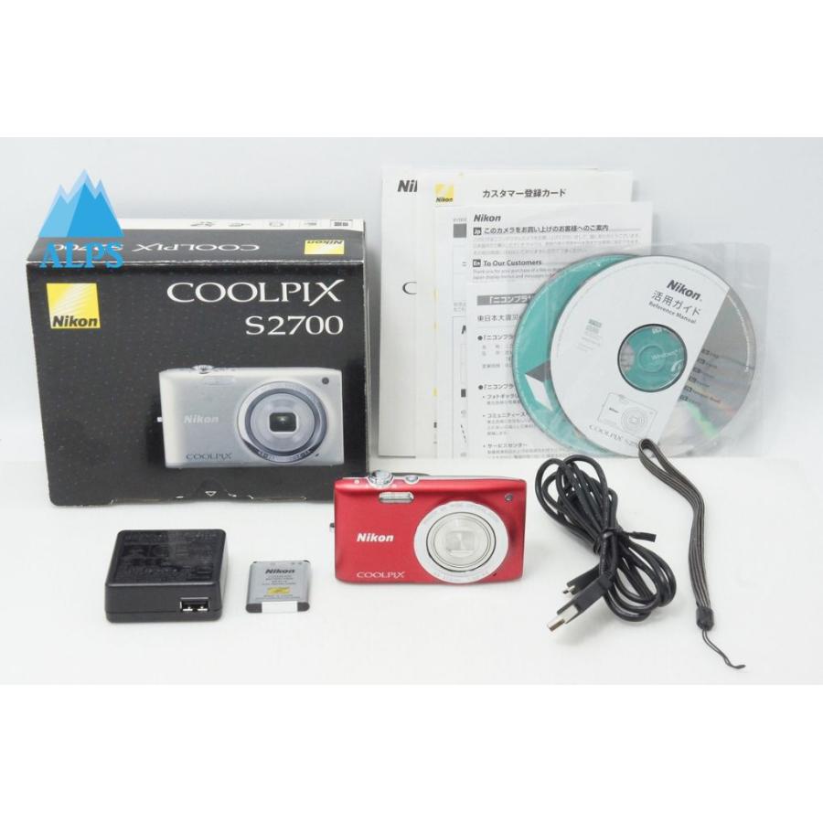ニコン（Nikon） COOLPIX S2700 コンパクトデジタルカメラ レッド 元箱