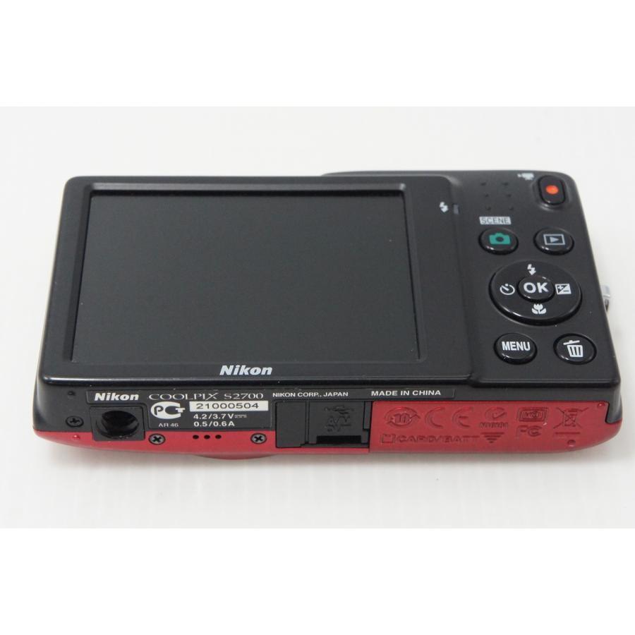 ニコン（Nikon） COOLPIX S2700 コンパクトデジタルカメラ レッド 元箱