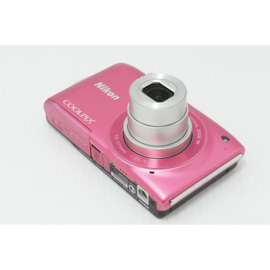 ＜良品＞ Nikon COOLPIX S3300 ストロベリーピンク｜軽量スリム Nikon デジタルカメラ COOLPIX S3300