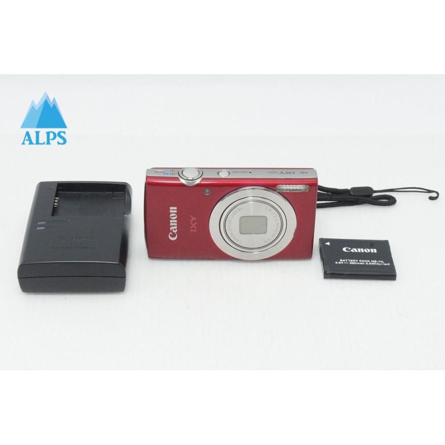 キヤノン（Canon） 美品 IXY 180 コンパクトデジタルカメラ レッド 