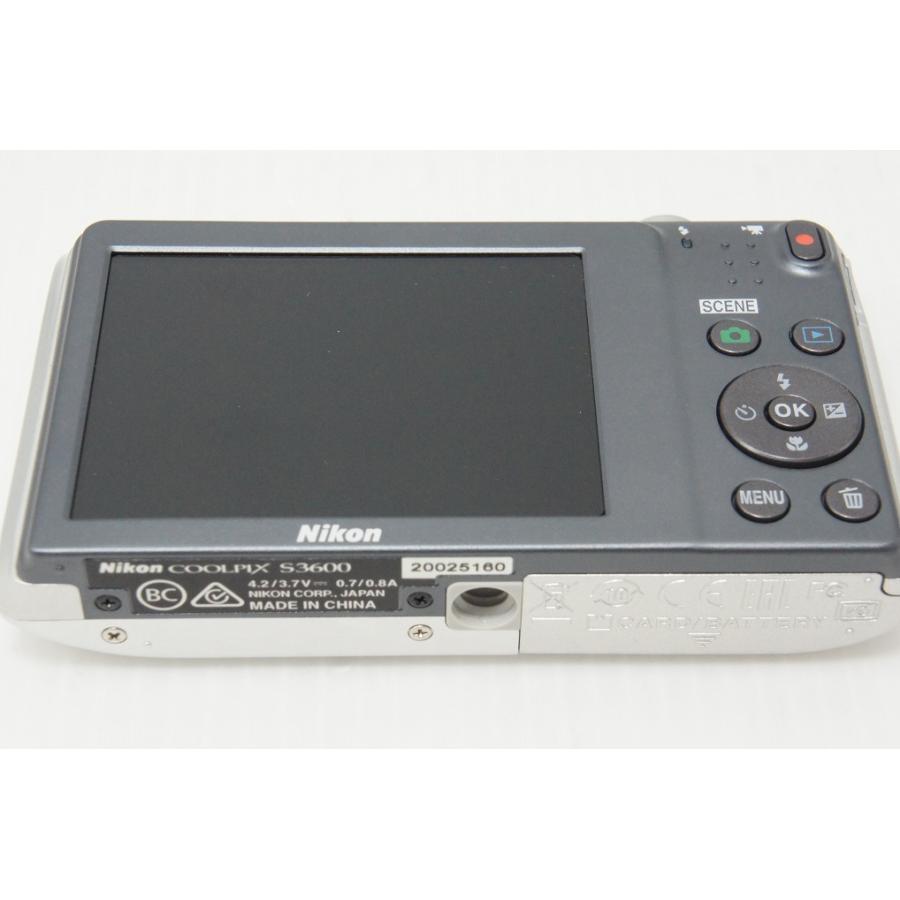 ニコン（Nikon） COOLPIX S3600 コンパクトデジタルカメラ クリスタル
