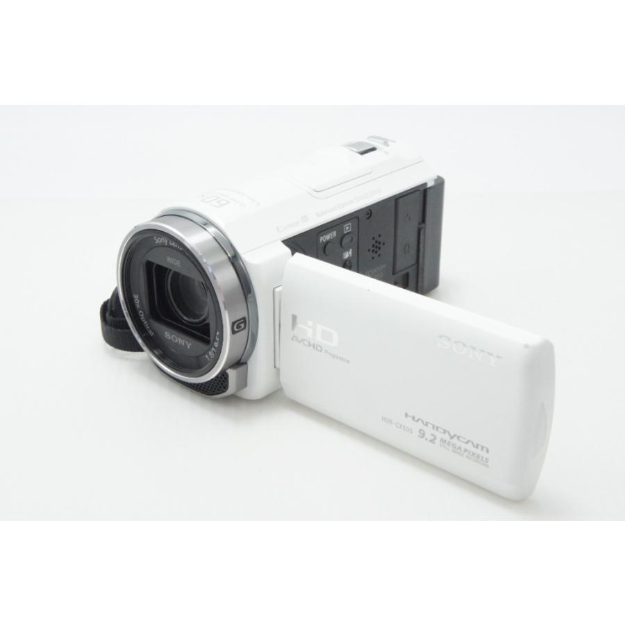 【美品】SONY HDR-CX535 ビデオカメラ ホワイト SONY（ソニー） 良品 デジタルビデオカメラ Handycam HDR-CX535
