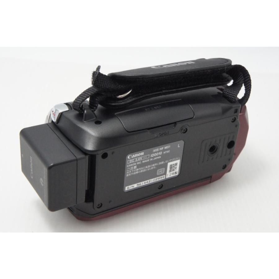 キヤノン（Canon） 美品 iVIS HF M51 デジタルビデオカメラ レッド