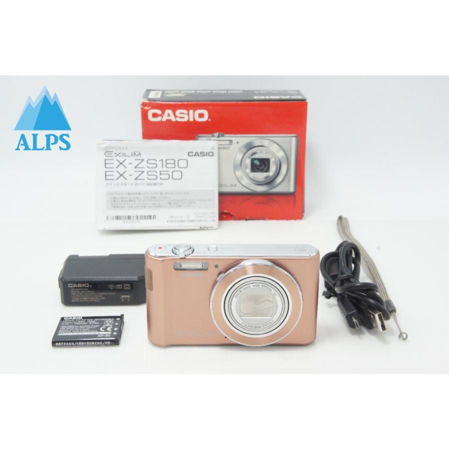 CASIO デジタルカメラ EXILIM EX-ZS180 ブラウン CASIO（カシオ） 美品 EXILIM EX-ZS180 コンパクトデジタルカメラ
