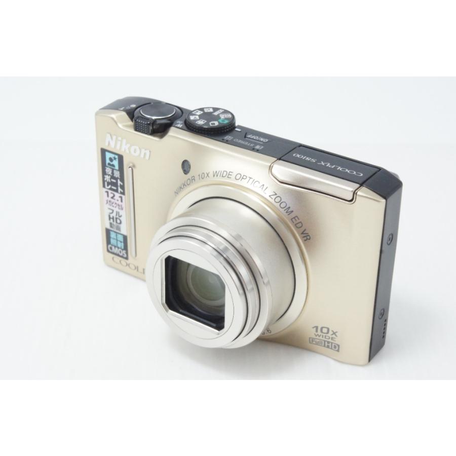 【美品】NIKON COOL PIX S8100 ゴールド　デジカメ ニコン（Nikon） 美品 COOLPIX S8100 コンパクトデジタルカメラ