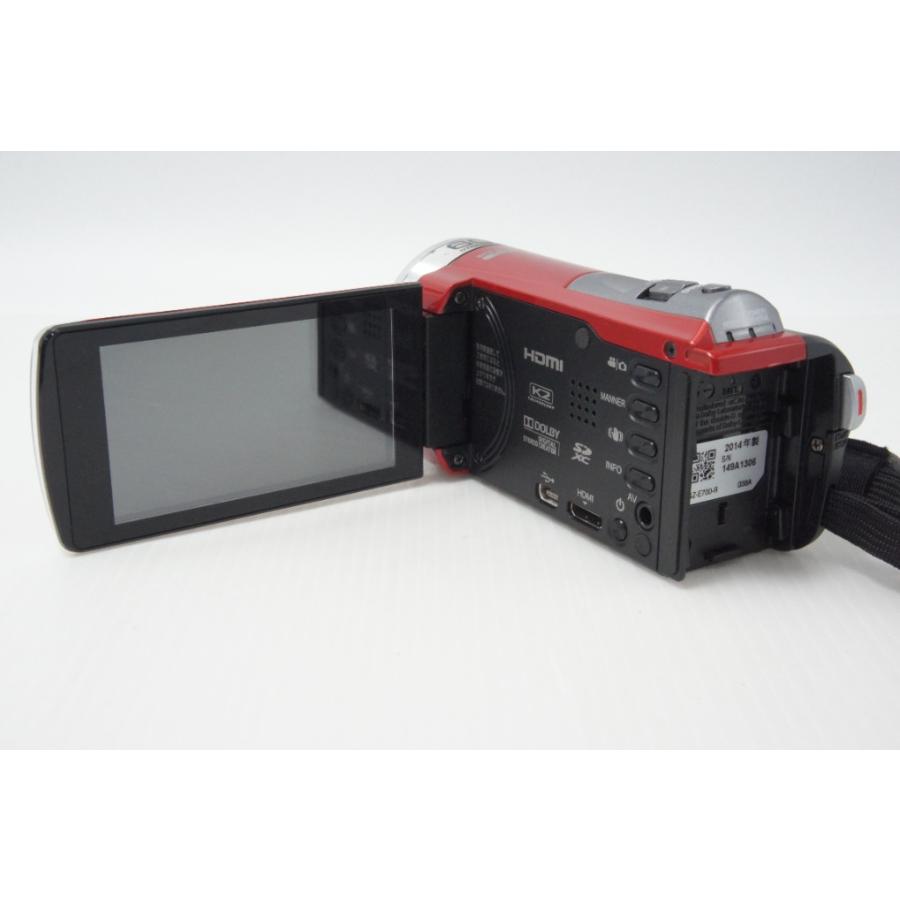 ケンウッド 美品 JVC Everio GZ-E700 デジタルビデオカメラ レッド
