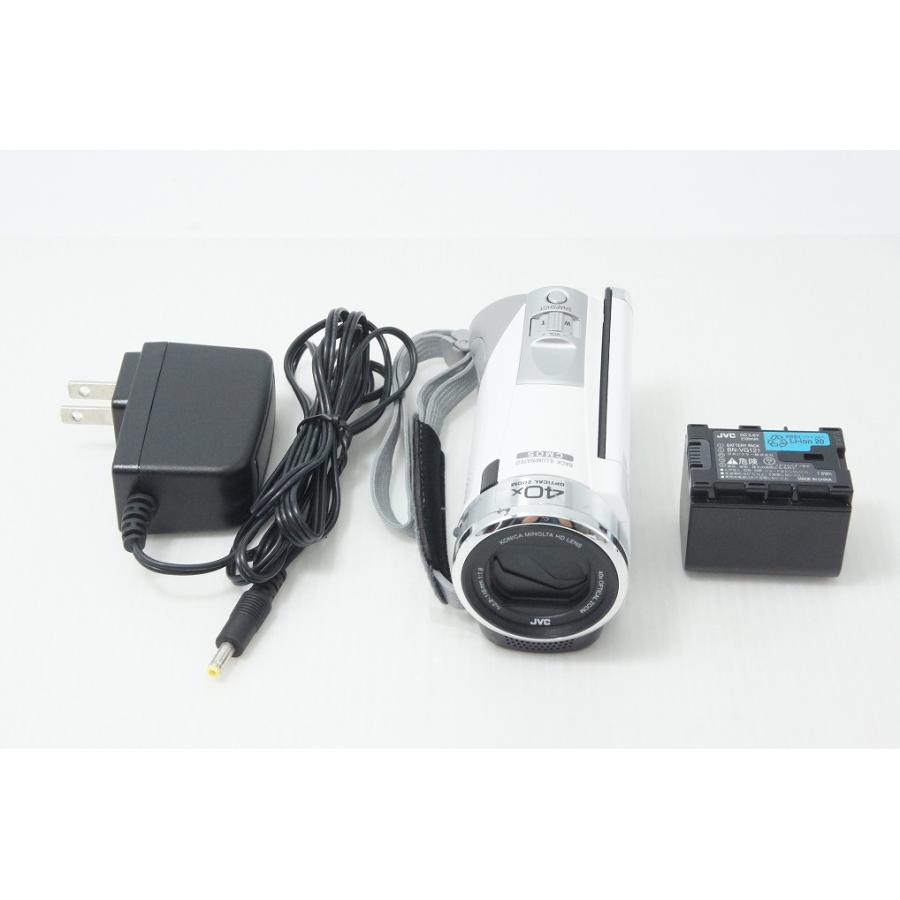 【概ね美品】JVC Everio GZ-E600-W デジタルビデオカメラ 白 JVC ケンウッド GZ-E600 デジタルビデオカメラ ホワイト 260813j