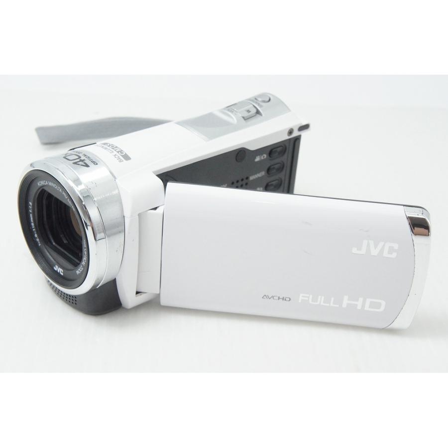 【概ね美品】JVC Everio GZ-E600-W デジタルビデオカメラ 白 JVC ケンウッド GZ-E600 デジタルビデオカメラ ホワイト 260813j