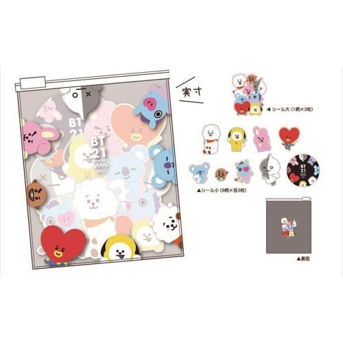 BT21 塩ビケース入りステッカー 【アップ】 : amj-company - 通販