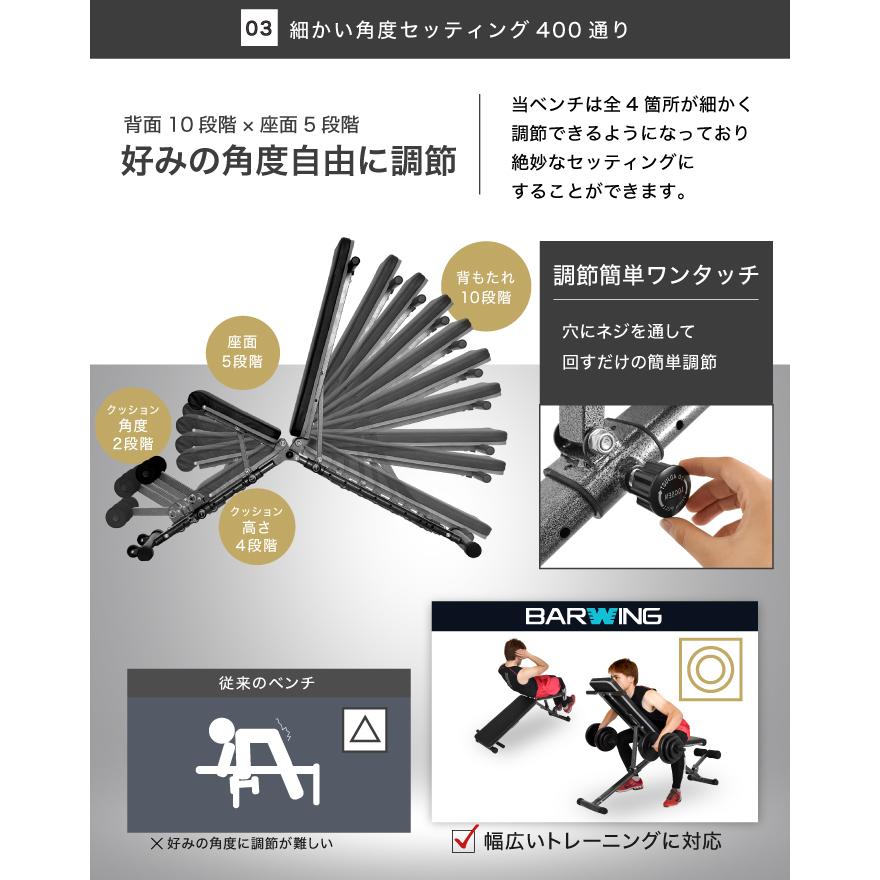 YouTen 4WAYトレーニングベンチ アジャスタブルベンチ YouTen 4WAYトレーニングベンチ アジャスタブルベンチ