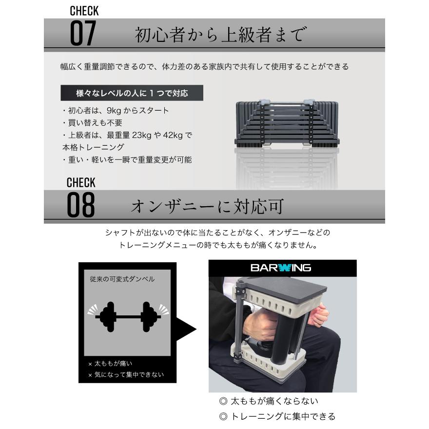 YouTen 【3年保証】可変式ダンベル 2個セット 42kg 重量調節