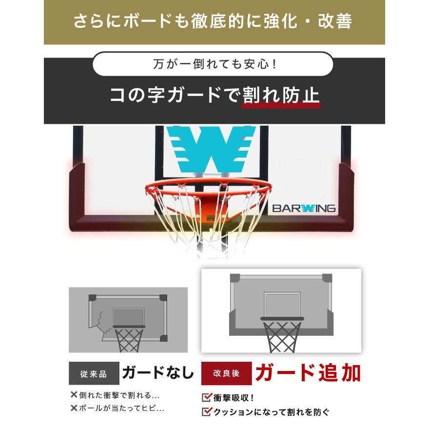 YouTen ☆3年保証☆ 【2025年徹底改良モデル】バスケットゴール 無段階