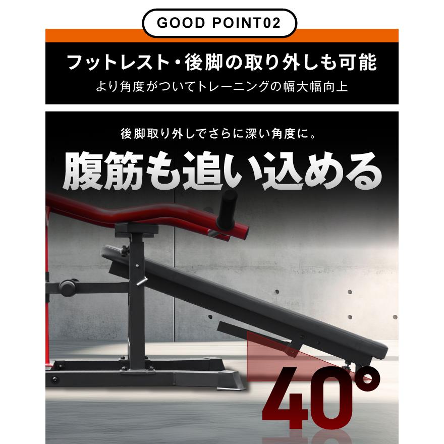 ★期間限定価格 6/16まで★ チェストプレスマシン 左右独立機構アーム 折りたたみ 耐荷重900kg 耐荷重300kg 角度調節288通り フットレスト付き_6