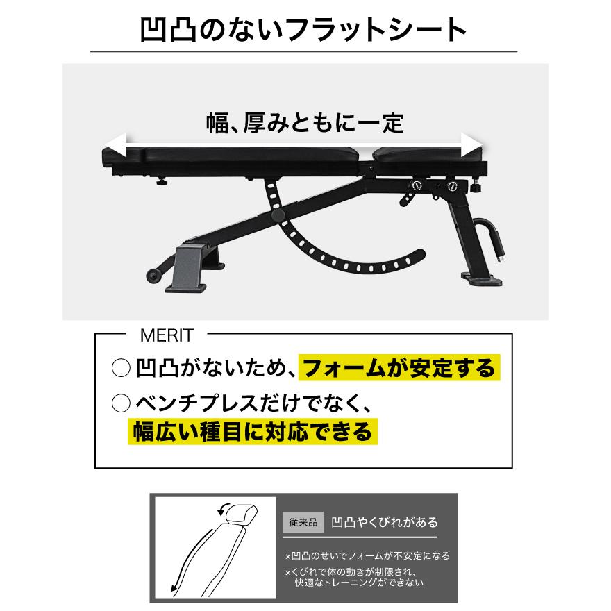 YouTen トレーニングベンチ インクラインベンチ フラットベンチ