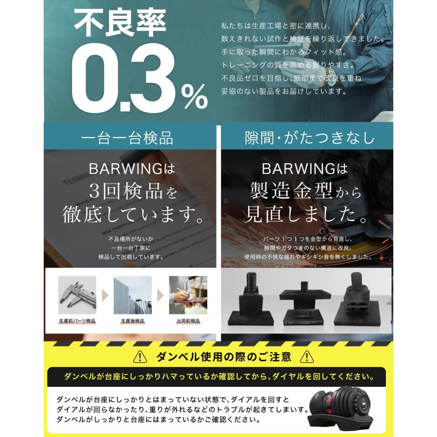 YouTen 【3年保証】 NEW モデル 可変式ダンベル 40kg 2個セット 17段階