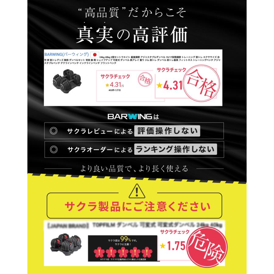 YouTen NEW モデル 可変式ダンベル 40kg 2個セット 17段階調節 重量