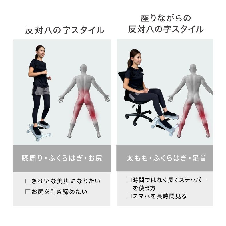 YouTen 【1年保証】 ハンドル付き ステッパー 八の字 高さ調節無制限