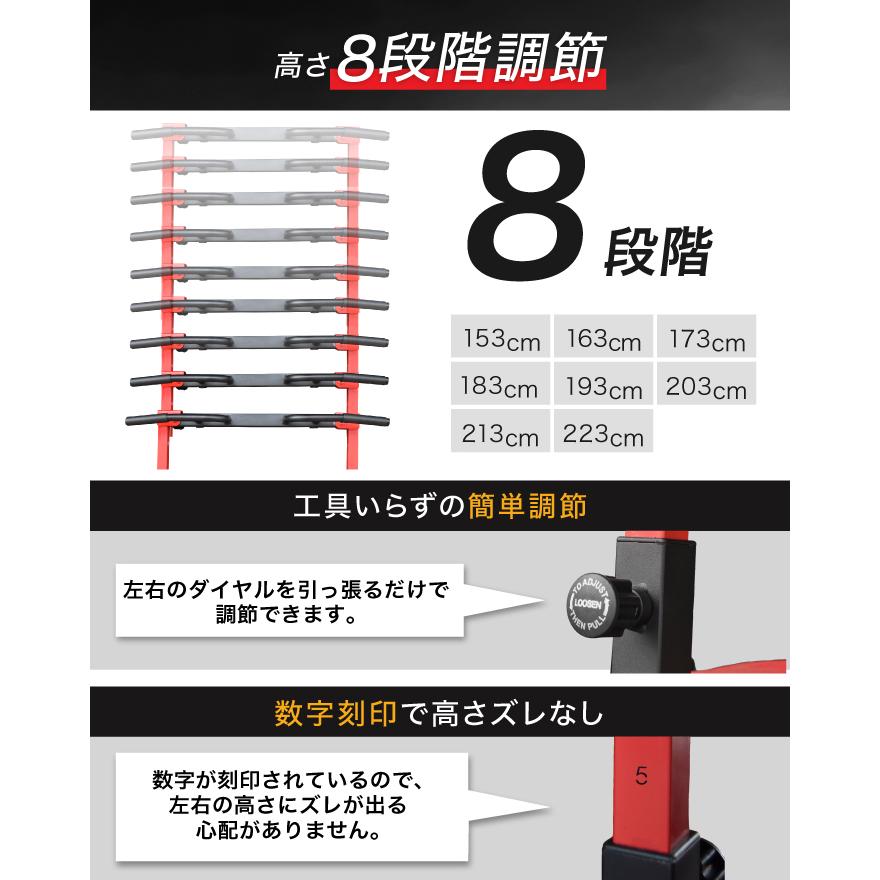 YouTen 折りたたみ ぶら下がり健康器 【高さ223cm】折り畳み