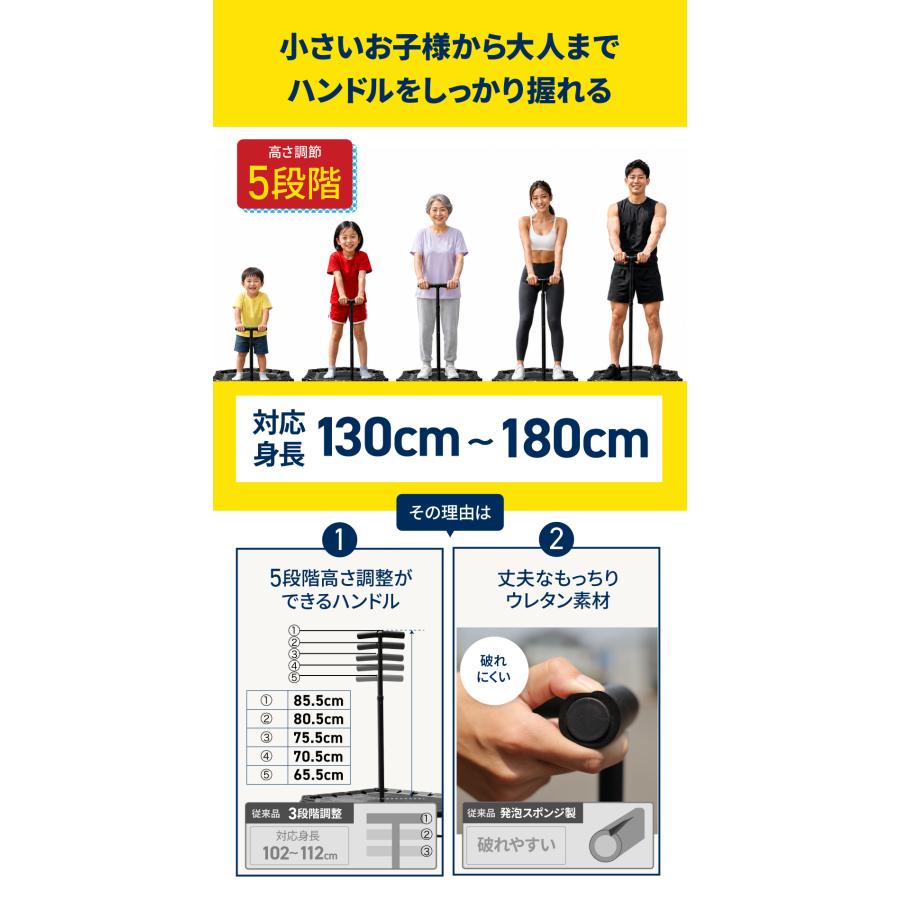 美品　送料込み　トランポリン　HONSAN ハンドル付き　ダイエット YouTen トランポリン ハンドル付き 耐荷重 300kg カバー無し