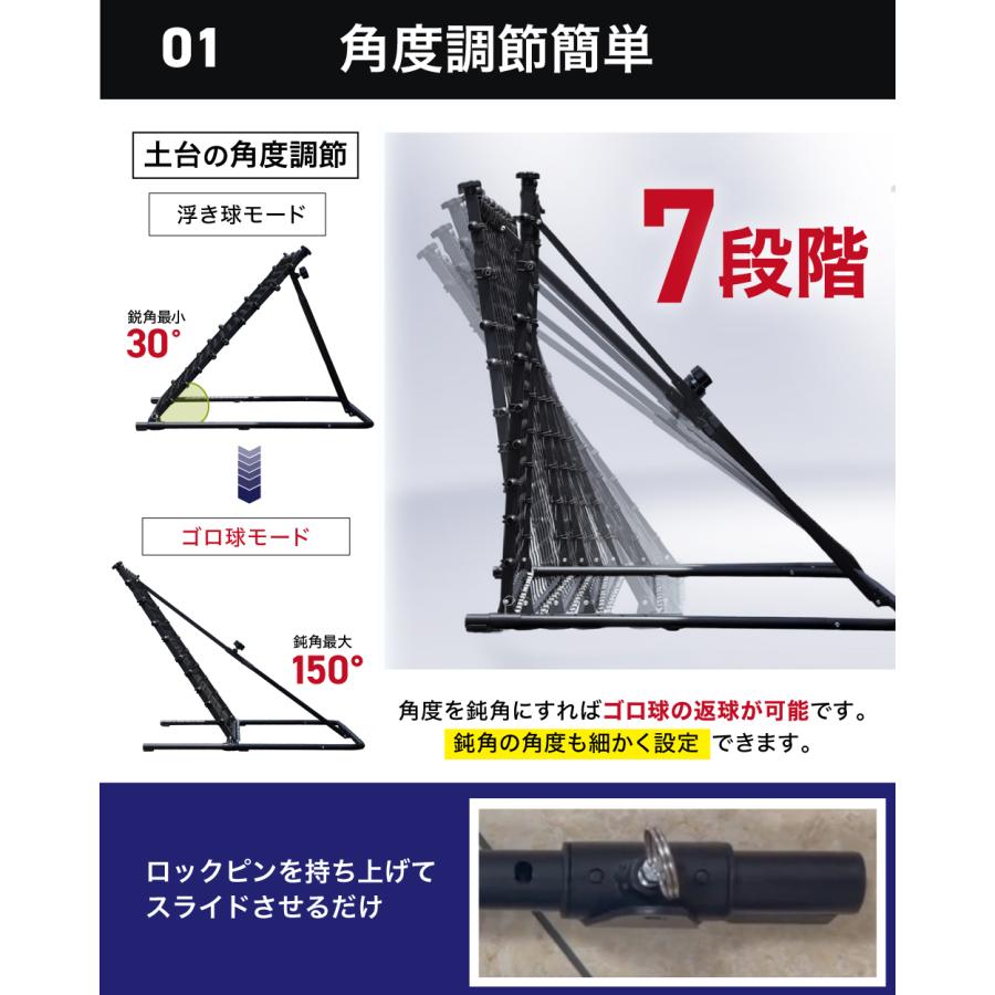 YouTen 【ゴロ球対応・張り調節】リバウンドネット 106×95cm サッカー