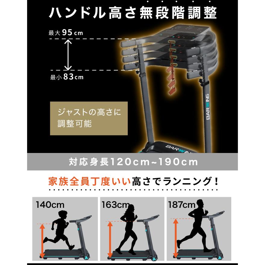 YouTen ☆期間限定価格 5/7まで☆ 電動 ルームランナーMAX14km/h