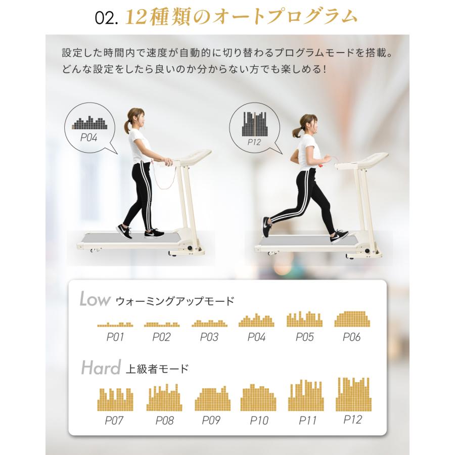 YouTen ルームランナー MAX16km 選べる24のプログラム トレーニング