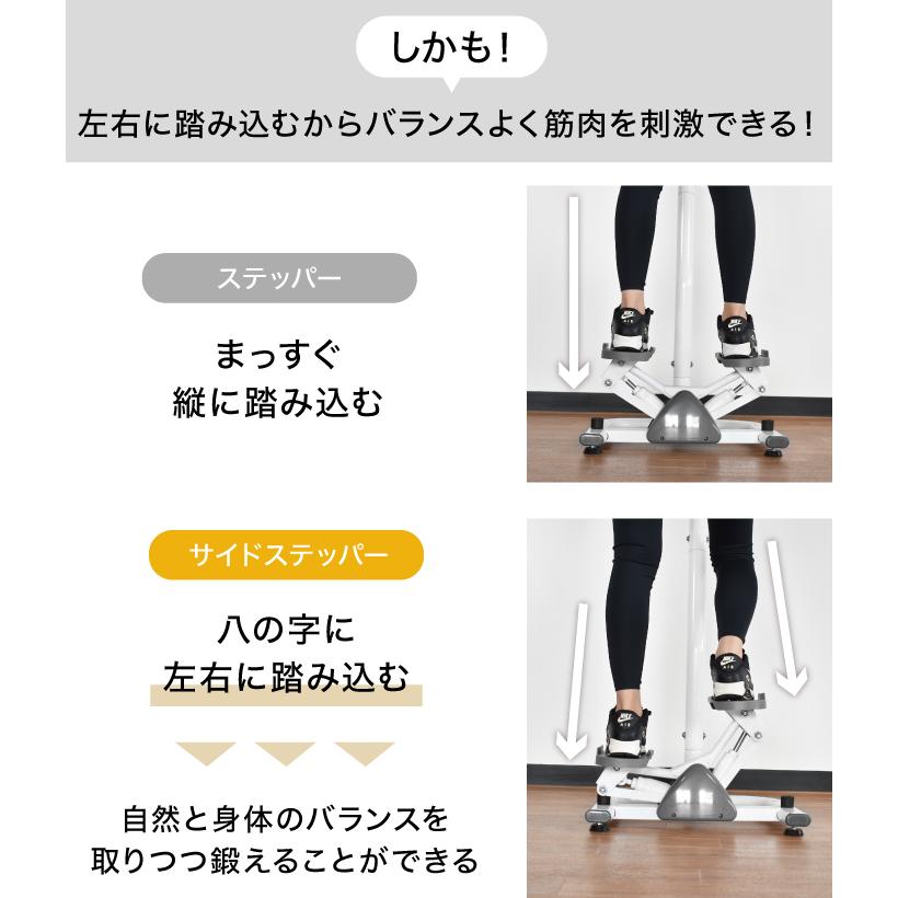 ステッパー ツイスト ハンドル付き フィットネス ダイエット 健康器具 静音 足踏み 有酸素運動 ひねり運動 ダイエット ダイエット器具｜amj｜09