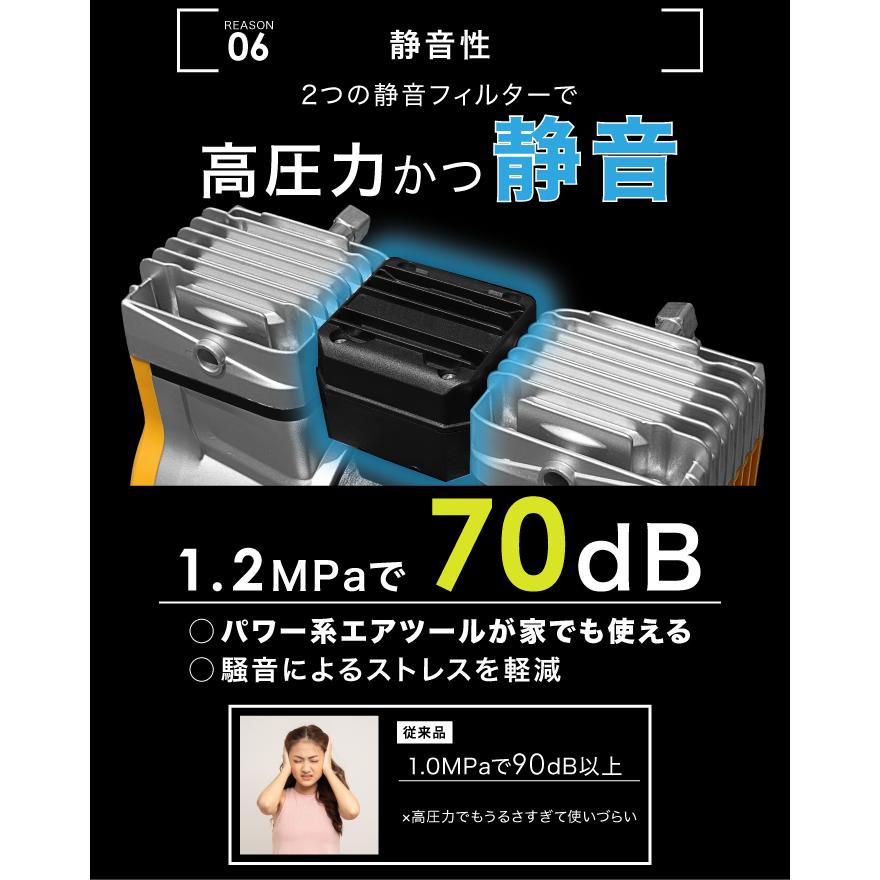☆期間限定価格 7/22まで☆ エアーコンプレッサー 1.2MPa 37L アルミ