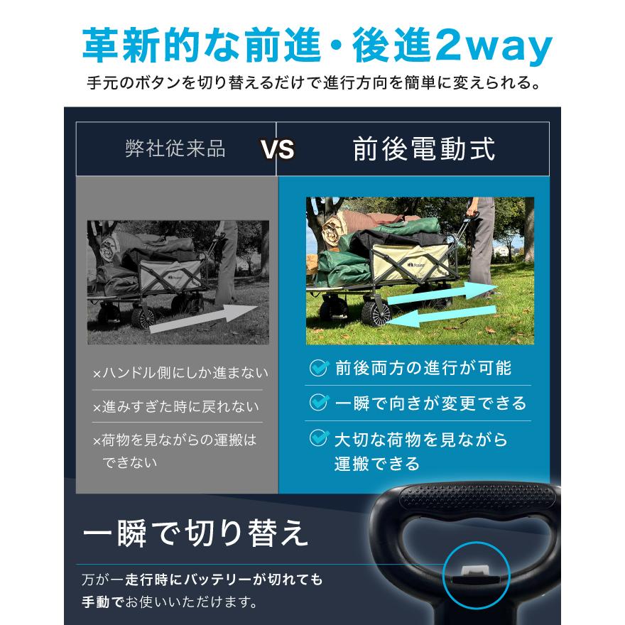 ☆期間限定価格 5/18まで☆ 電動キャリーワゴン 電動 アウトドアワゴン